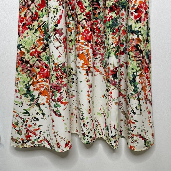 Caramela Women's Small Floral Print Maxi Spaghetti Strap Dress - Picture 10 of 10